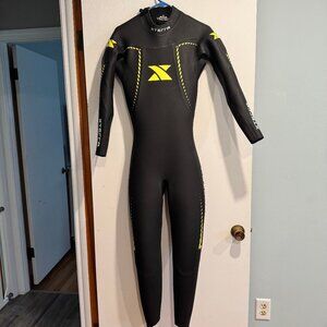 Men's Black and Yellow Wetsuit